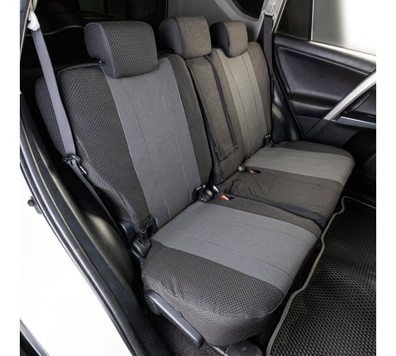 Чехлы на сиденья SKYWAY TOYOTA RAV-4 2013-2019 SUV (XA40) жаккард, 15 предм. NEXT S01306018
