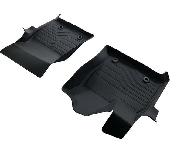 Резиновые коврики SRTK 3D LUX передние в салон Toyota LC 300, 2021- PER.3D.TY.LC.300.21G.08018 1