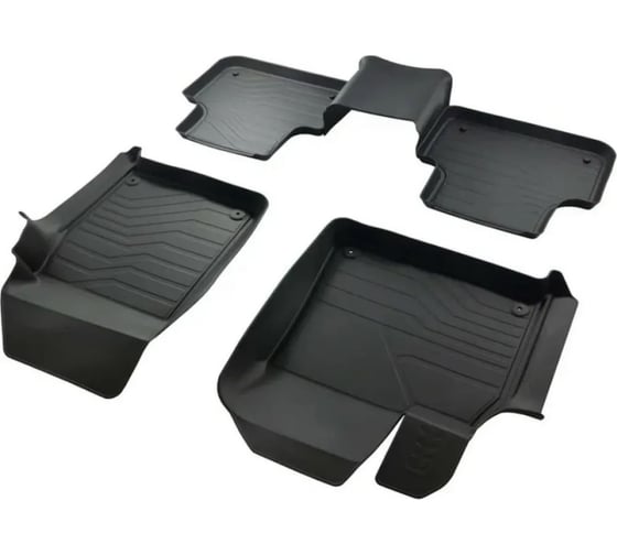 Резиновые коврики в салон SRTK 3D LUX для KIA Sportage V 2021- 3D.KI.SPORT.21G.07X03