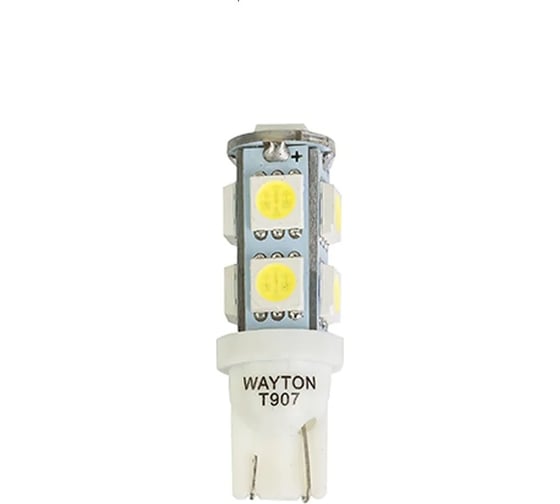 Автомобильная лампа WAYTON T907, 12 В, Т10/W5W, блистер, 2 шт. 1109006