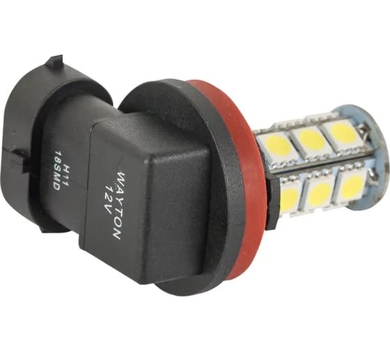 Автомобильная лампа WAYTON H11/H16-18SMD, ПТФ/ДХО, 5000 K, 12 В, блистер, 1 шт. 1109024