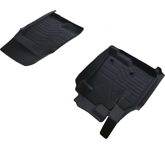 Резиновые коврики в салон SRTK 3D LUX для Mitsubishi Pajero 2006-, 2014- передние PER.3D.MIT.PA.06G.08020