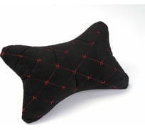 Комплект автоподушек на подголовник Dreamcar черный/красный, бабочка, велюр, 2 шт. DC-000-0939073P1595