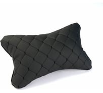 Комплект автоподушек на подголовник Dreamcar черный стяжок, черный, экокожа, 2 шт. DC-000-0938960P1593