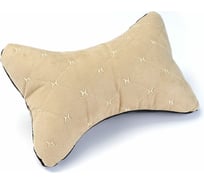 Комплект автоподушек на подголовник Dreamcar бежевый, бабочка, велюр, 2 шт. DC-000-0938952P1568