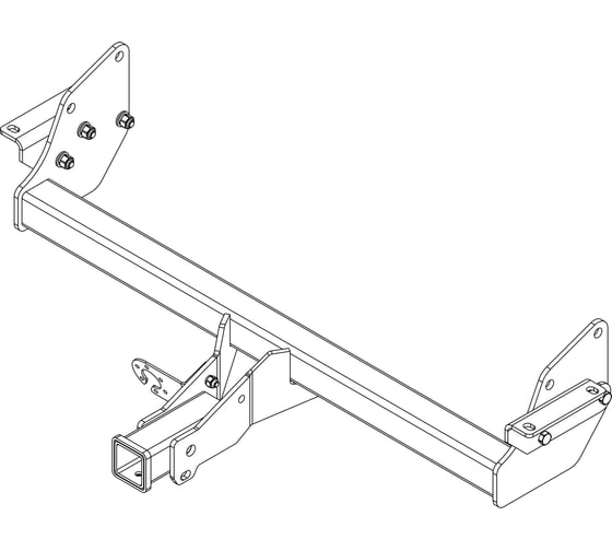 Фаркоп ТСУ MITSUBISHI PAJERO III/IV (под квадрат 50x50; 2002-2007) AVTOS MI 30