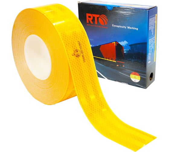 Световозвращающая лента для контурной маркировки RTLITE RT-V104 50,8 мм х 50 м, жёлтая RT-V104Y