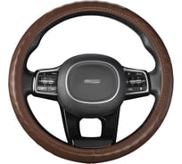 Оплетка SKYWAY Top-10 M Коричневая экокожа S01102496