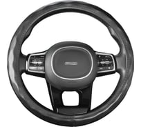 Оплетка SKYWAY Top-11 M черная, экокожа S01102497