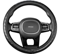 Оплетка SKYWAY Top-10 M черная, экокожа S01102494