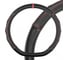 Оплетка SKYWAY Drift-3 M черно/красная, экокожа/ПВХ S01102506 1