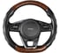 Оплетка SKYWAY Drift-1 M черно/коричневая, экокожа/ПВХ S01102504 1