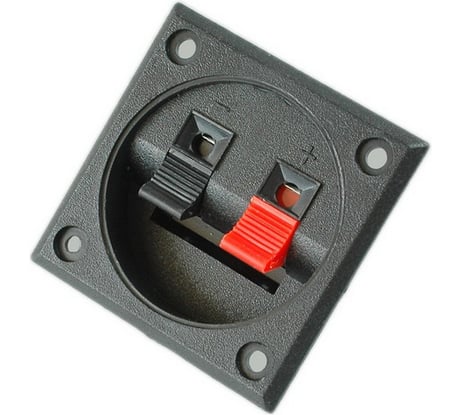 Прищепка аудио Pro Legend двойная квадратная, пластик на корпус PL2250