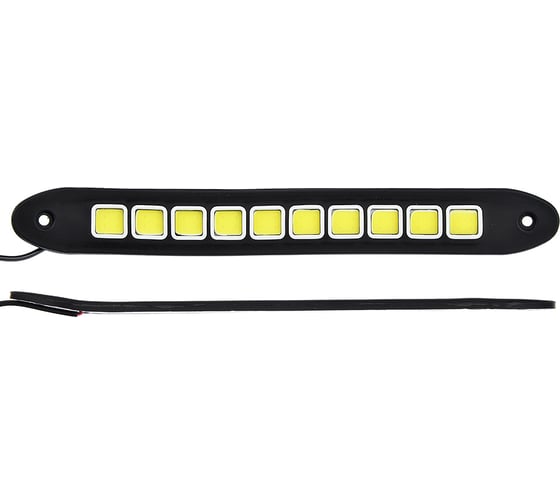 Дневные ходовые огни NEW GALAXY LED 40 шт, гибкий резин. корп., 260мм, 12V, белый, 2шт. 702-036