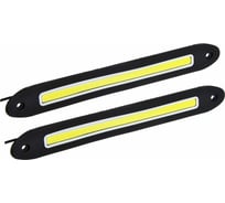 Дневные ходовые огни NEW GALAXY ЕРМАК LED 80 шт., гибкий резин корп., 255 мм, 12V белый, 2 шт. 702-070