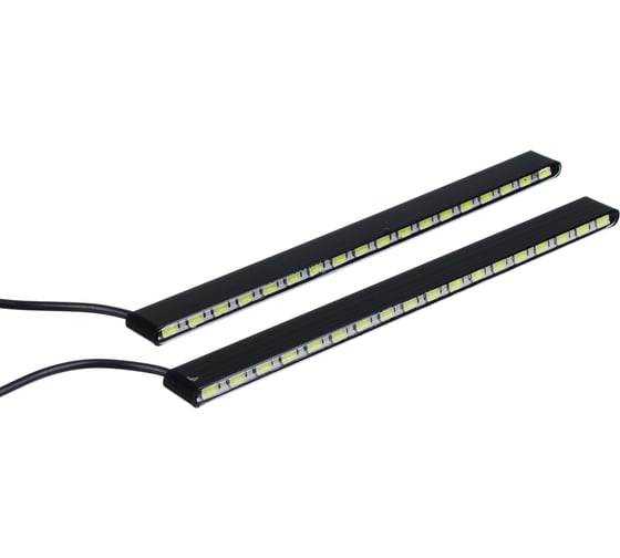 Дневные ходовые огни NEW GALAXY LED 18 шт., метал. корп., 192 мм, 12V, 2шт. 702-110