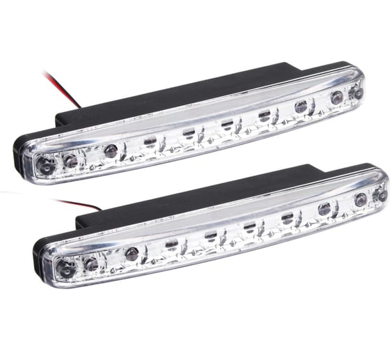 Дневные ходовые огни NEW GALAXY LED 8 шт., пласт. корп., 158мм, 12V, белый, 2 шт. 702-105 1