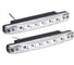 Дневные ходовые огни ЕРМАК LED 8 шт., пласт. корп., 158мм, 12V, белый, 2 шт. 702-105 1
