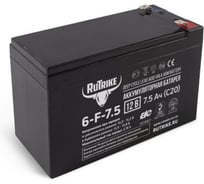 Аккумуляторная батарея Rutrike 6-F-7,5 (12V7,5A/H C20) 023938