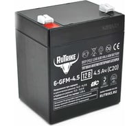 Тяговый аккумулятор Rutrike 6-GFM-4,5 (12V4,5A/H C20) 023936