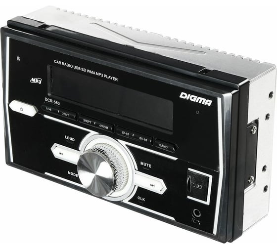 Автомагнитола DIGMA DCR-560 2DIN 4x50Вт 1шт в упак. 1009310