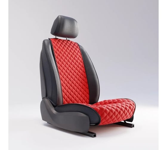 Автомобильная накидка из алькантары DuffCar красный 33-2471-56