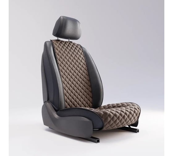 Автомобильная накидка из алькантары DuffCar темно-коричневый 33-2471-55