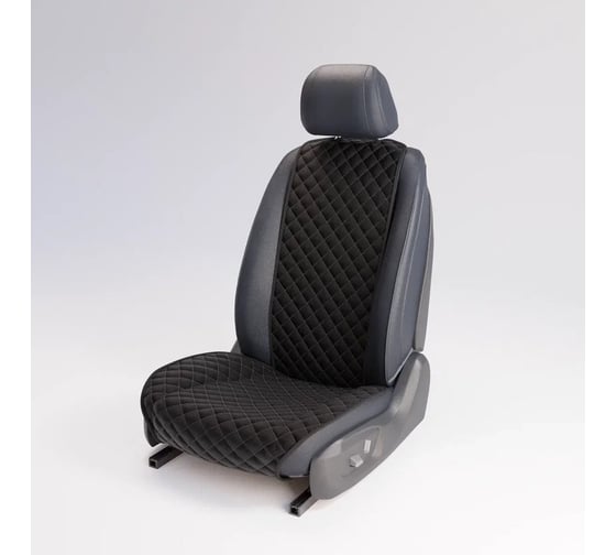 Автомобильная накидка из алькантары DuffCar черно-белый 33-2471-37Б