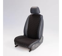 Автомобильная накидка из алькантары DuffCar черно-красный 33-2471-37К