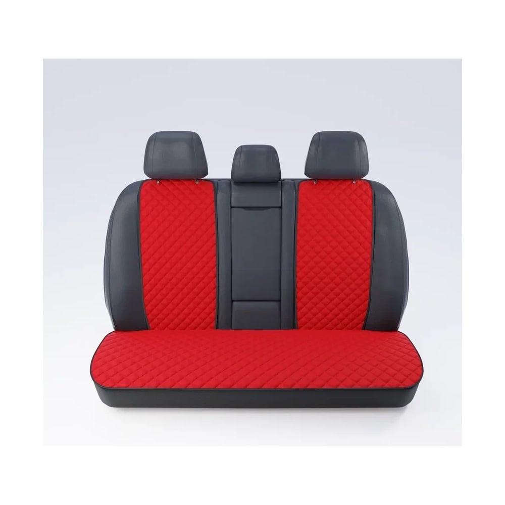 Автомобильные накидки из алькантары для заднего ряда DuffCar, красный ...