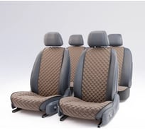 Автомобильные накидки из алькантары DuffCar, полный комплект 24-2471-38