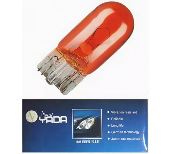 Лампа Nord-Yada WY5W 24V, 5W желт.б/ц, 100шт 904338 1