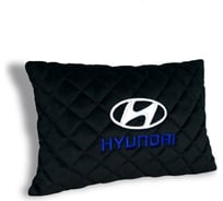 Подушка для салона автомобиля DuffCar черный, с вышивкой №1 2712-37В№1