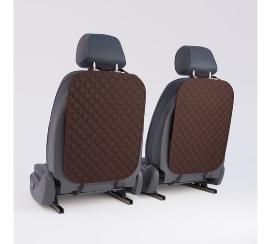 Комплект защитных накидок на сидение DuffCar коричневый 26-2891-62 1