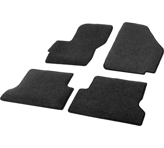 Коврики в салон AutoFlex standard mazda 3 l поколение 2003-2009, графит, с крепежом, 4 ч. 4380401 1