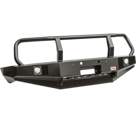 Силовой передний бампер РИФ Toyota Land Cruiser 105 с доп. фарами и защитной дугой RIF105-10350 1