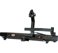 Силовой задний бампер РИФ ВАЗ Нива с квадратом под фаркоп, калиткой и фонарями RIFNVA-20125