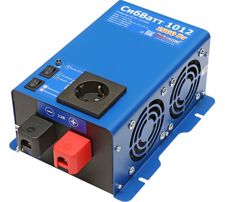 Инвертор СИБКОНТАКТ СибВатт 1012 преобразователь напряжения DC/AC 12/220 В, 1000 Вт Я000010080