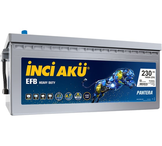 Аккумулятор INCI AKU EFB 230 euro 1400 A, 517x273x240 мм 462476