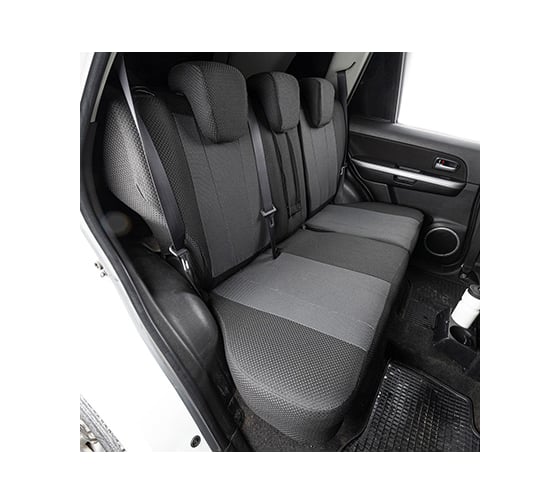 Чехлы сиденья SKYWAY SUZUKI Grand Vitara 2005-2016 Жаккард 14 предметов NEXT Черный/Серый левый руль S01306027