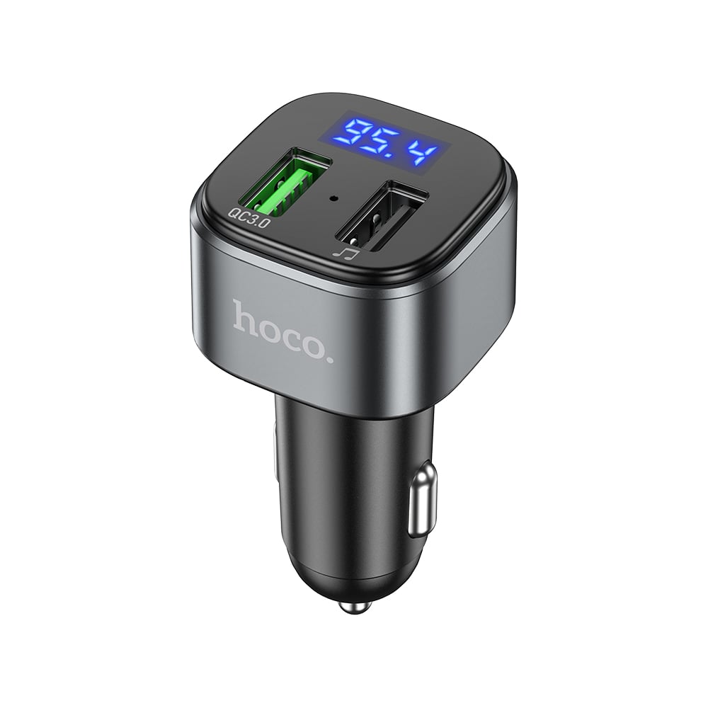 Автомобильное зарядное устройство Hoco E67, bluetooth FM Transmitter,  1xUSB, QC3.0, черный 6931474762122 - выгодная цена, отзывы, характеристики,  фото - купить в Москве и РФ