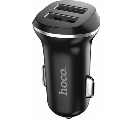Автомобильное зарядное устройство Hoco Z1, 2xUSB, черный 6957531035909 1