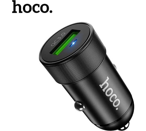 Автомобильное зарядное устройство Hoco Z32, 1xUSB, QC3.0, черный 6931474711540