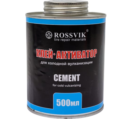 Клей - активатор Rossvik 500 мл, банка с кистью, срок годности 6 месяцев K.05.K.2