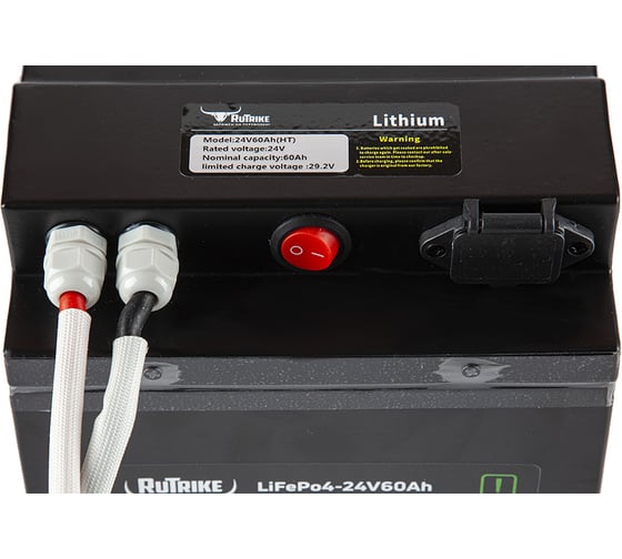 Тяговый аккумулятор Rutrike LiFePO4 24V60Ah 80A 023997