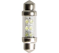 Светодиодная лампа KRAFT C10W (SV8,5) 11x36 white 2 LEDs уп-ка 10 шт. KT 700093