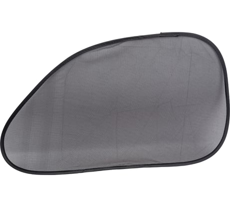 Солнцезащитная шторка на присосках Nova Bright для боковых стекол, трапециевидная, ткань сетчатая, черная, 65x38см, 2 шт. 46485