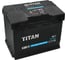 Аккумулятор TITAN CLASSIC, 60.1 VL (П.П.) 510А, 242x175x190 4607008889888 1