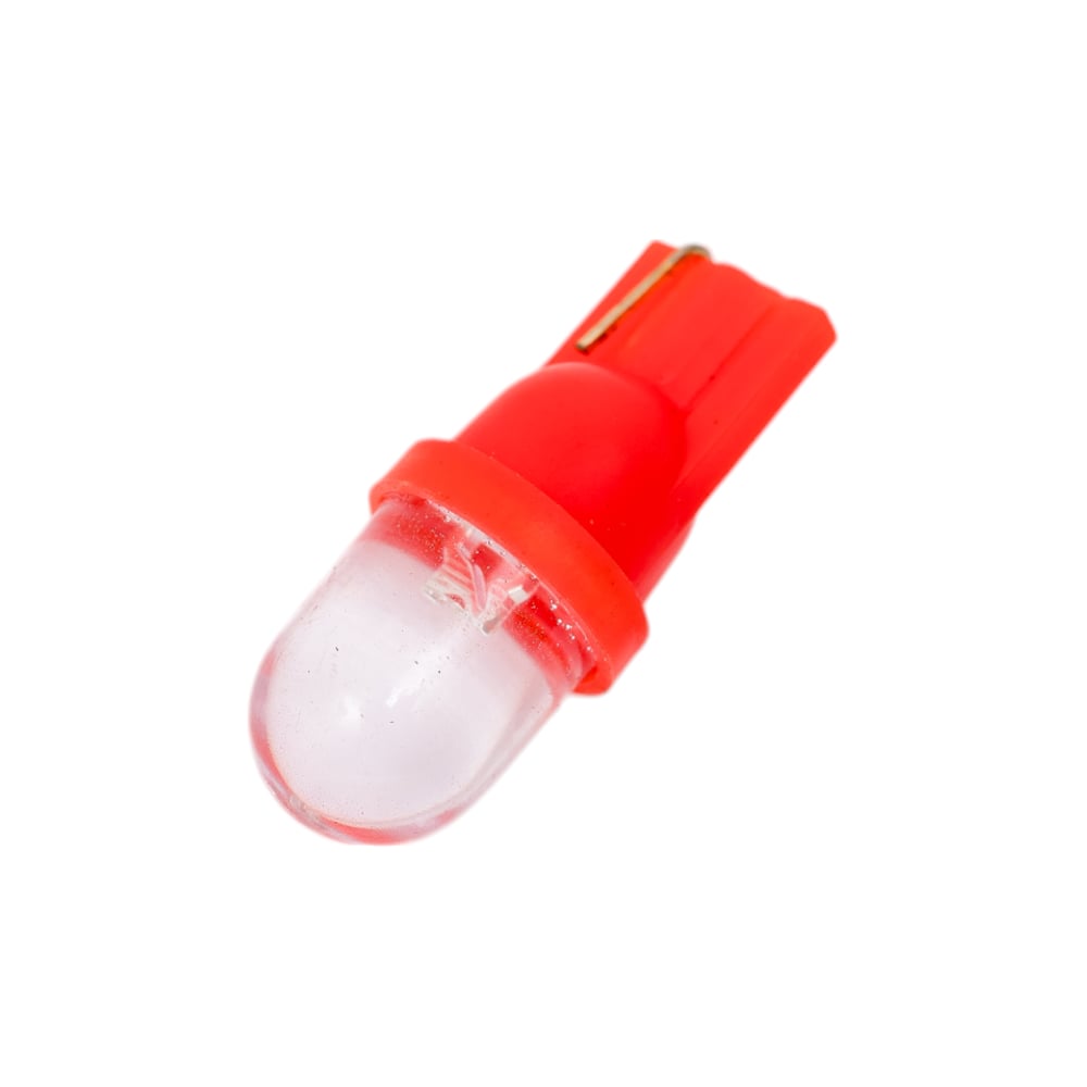 Светодиод T10-12V 1 LED красный повторит  габарит б/цок W2.1*9.5d (KRAFT)