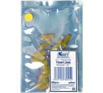 Светодиодная лампа KRAFT T5 W1.2W W2x4.6D 12v Yellow упаковка 20 шт. KT 700076